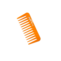 JANEKE Supercomb Mini The Styling Comb Orange