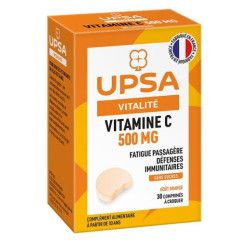 UPSA VITALITE Vitamine C 500mg - 30 Comprimés à Croquer