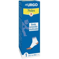 URGO NYLEX BANDE EXTENSIBLE BLANC 10CM X 4M