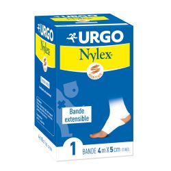 URGO NYLEX BANDE EXTENSIBLE BLANC 4 m x 5 cm