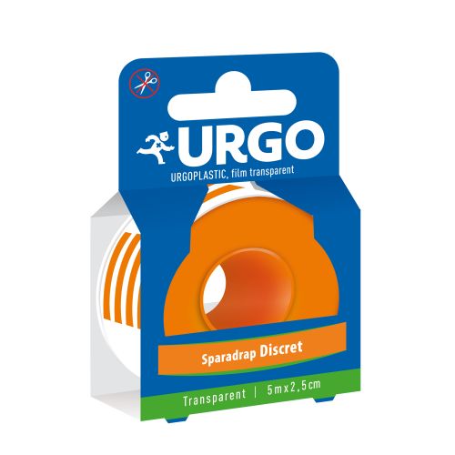 URGOPLASTIC Sparadrap plastique transparent, hypoallergénique, microperforé