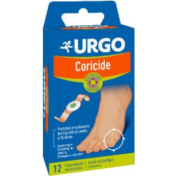 URGO CORICIDE Traitements des cors, oeil-de-perdrix et durillons Boîte/12