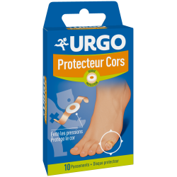 URGO Double protecteur adhésif en mousse pour cors Boîte/10