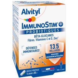 ALVITYL IMMUNOSTIM + Probiotiques dès 12 ans - 30 Gélules Végétale