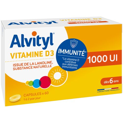 ALVITYL Vitamine D3 1000 UI - 60 Capsules