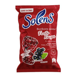 SOLENS BONBONS FRUITS ROUGES Sans Sucre - 100g