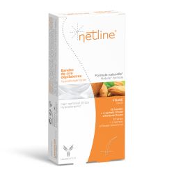 NETLINE BANDES CIRE DÉPILATOIRE Hypoallergéniques Visage - 20 Bandes