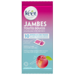 VEET JAMBES TOUT DOUCES LOT DE 3 - 10 Bandes de Cire Froide