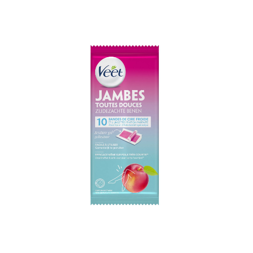 VEET JAMBES TOUT DOUCES LOT DE 3 - 10 Bandes de Cire Froide