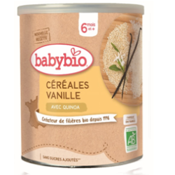 BABYBIO CÉRÉALES VANILLE AVEC QUINOA DÈS 6 MOIS - 220 g