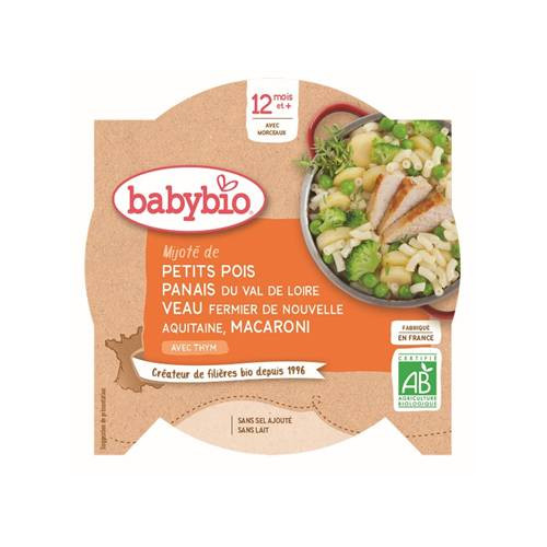 BABYBIO MIJOTÉ DE PETITS POIS PANAIS DU VAL DE LOIRE VEAU