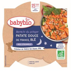 BABYBIO MARMITE DU POTAGER PATATE DOUCE DE FRANCE BLÉ