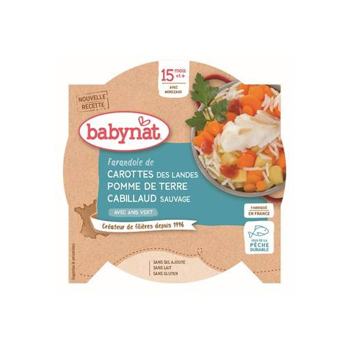 BABYBIO ASS LEGU/CABILLAU SAUV - 260 g