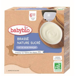 BABYBIO GOURDES BRASSÉ + 6 Mois Nature - 4x85g