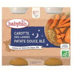 BABYBIO CAROTTE DES LANDES PATATE DOUCE BLÉ x 2 - 200 g