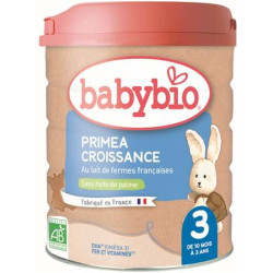 BABYBIO PRIMEA 3 Lait en Poudre de Criossance BIO DE 10 MOIS A