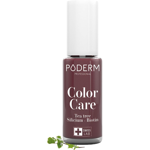 PODERM VERNIS A ONGLES Color Care Rouge Noir - 8ml