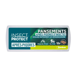 INSECT PROTECT PANSEMENTS Après-Piqûres - 18 Pansements