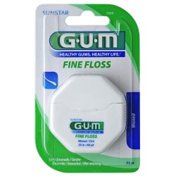 GUM FIL DENTAIRE FINE FLOSS 1555 Waxed Ciré 55m