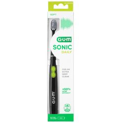 GUM BROSSE A DENTS ELECTRIQUE A PILE DAILY SONIC NOIR