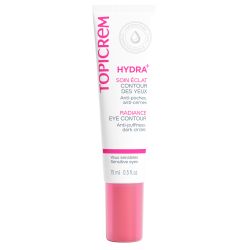 Topicrem Hydra+ soin éclat contour des yeux 15 ml