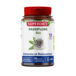 SUPERDIET Passiflore BIO Détente et Relaxation - 45 Gélules