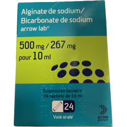 ALGINATE DE SODIUM/BICARBONATE DE SODIUM ARROW 500 mg/267 mg