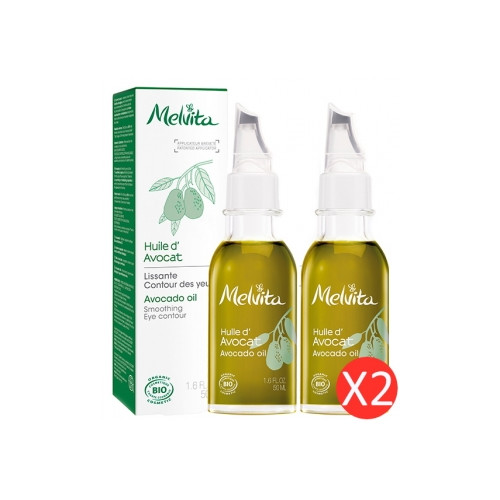 MELVITA Huile d'Avocat BIO - 2X50ml