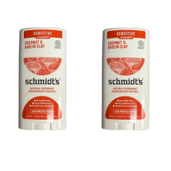 SCHMIDT'S DEODORANT STICK Coco Kaolin Peaux Sensibles - Lot de