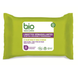 BIOSECURE LINGETTES DEMAQUILLANTES - 25 lingettes