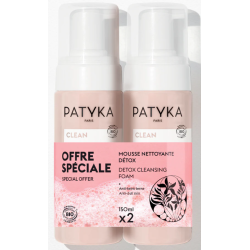 PATYKA Mousse nettoyante détox 2x150ml