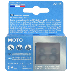 QUIES SPECIFIC PROTECTION AUDITIVE MOTO - 1 PAIRE