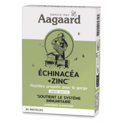 AAGAARD PROPOLENTUM ECHINACEA + ZINC - 24 Pastilles