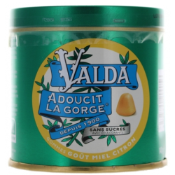 VALDA Gomme Miel Citron Sans Sucre - 140g