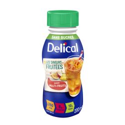 DELICAL BOISSON ÉDULCORÉE FRUITÉE SAVEUR MULTI-FRUITS 4 x 200ml