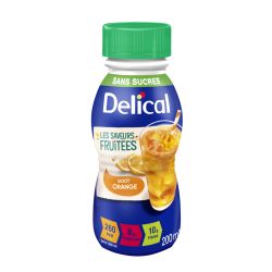 DELICAL BOISSON ÉDULCORÉE FRUITÉE SAVEUR ORANGE 4 x 200ml