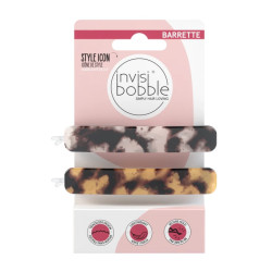 INVISIBOBBLE BARRETTES Havana Mama - 1 Marron + 1 Rose