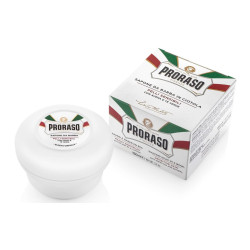 PRORASO BLANC Savon Barbe Thé Vert Avoine - 150ml