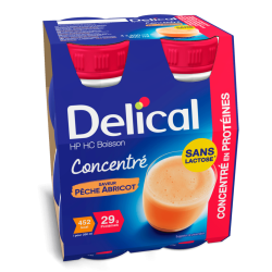 DELICAL CONCENTRE HP HC Boisson Pêche Abricot - 4x200 ml