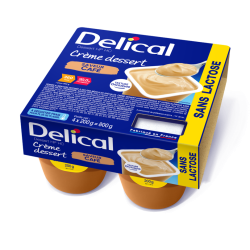 DELICAL HP PC CRÈME DESSERT SANS LACTOSE Café - 4x200g