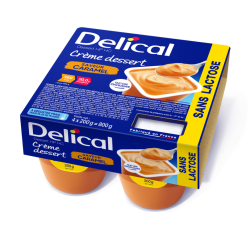 DELICAL HP PC CRÈME DESSERT SANS LACTOSE Caramel - 4x200g