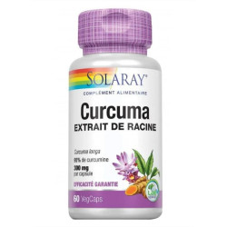 SOLARAY CURCUMA Extrait de Racine - 60 Capsules