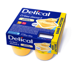 DELICAL HP PC CRÈME DESSERT SANS LACTOSE Vanille - 4x200g