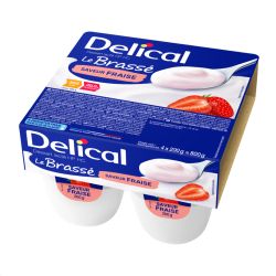 DELICAL LE BRASSÉ Fraise - 4x200g