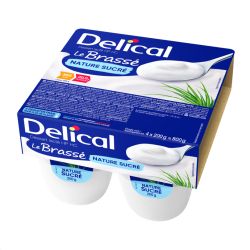 DELICALLE BRASSÉ Nature sucré - 4x200g