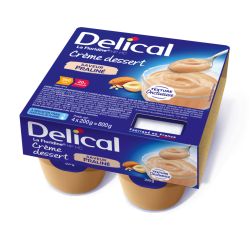 DELICAL HP PC Crème Dessert Saveur Praliné - 4 x 200g