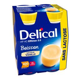 DELICAL HP HC EFFIMAX 2.0 Café Sans Lactose - 4x200ml