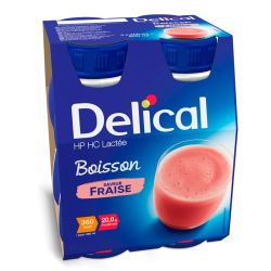 DELICAL HP HC BOISSON LACTÉE Fraise -4x200 ml