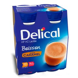 DELICAL HP HC Boisson Lactée Caramel - 4x200 ml