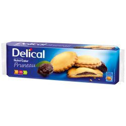 DELICAL Nutra'Cake Pruneau 3 Sachets de 9 Biscuits - 405 g